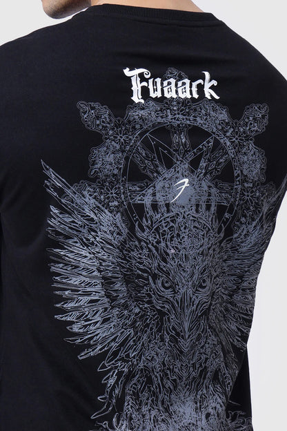 Eagle OverSized T-Shirt Black | Fuaark at Broadway