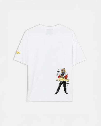 Ballet Queen Drop Shoulder T-Shirt in White