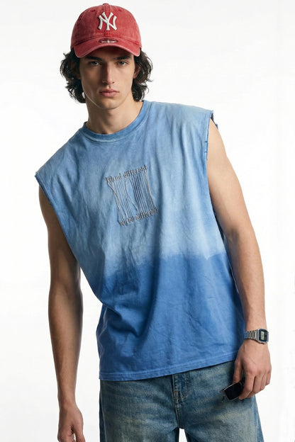 Wired Different Embroidered Tank