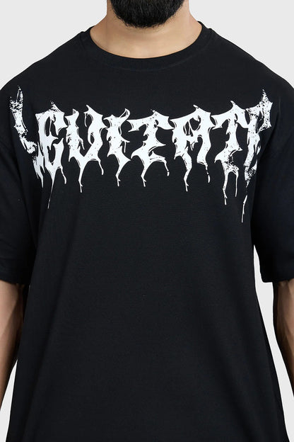 Levitate Oversized T-Shirt Black | Fuaark at Broadway