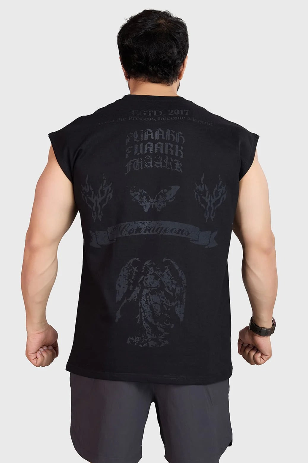 Courageous CapSleeves Tank Black | Fuaark at Broadway