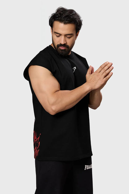 Dragon Capsleeves Tank Black | Fuaark at Broadway