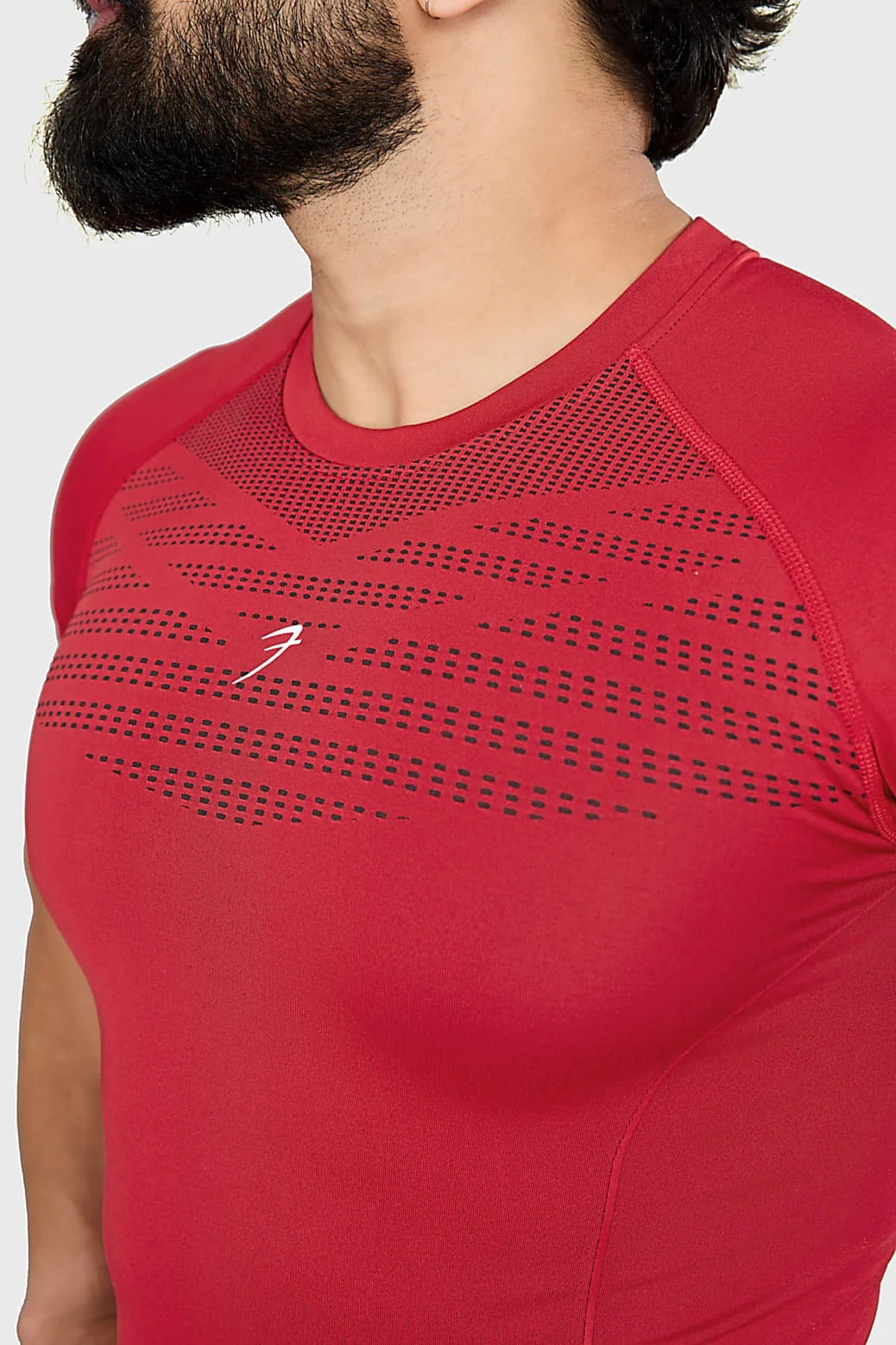 Power Seamless T-Shirt Red/Logo | Fuaark at Broadway