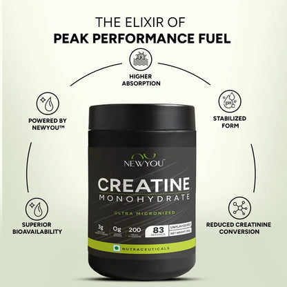 NewYou Creatine Monohydrate Unflavoured 250 grams | NewYou Collagen at Broadway
