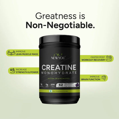 NewYou Creatine Monohydrate Blueberry - (250 grams) | NewYou Collagen at Broadway