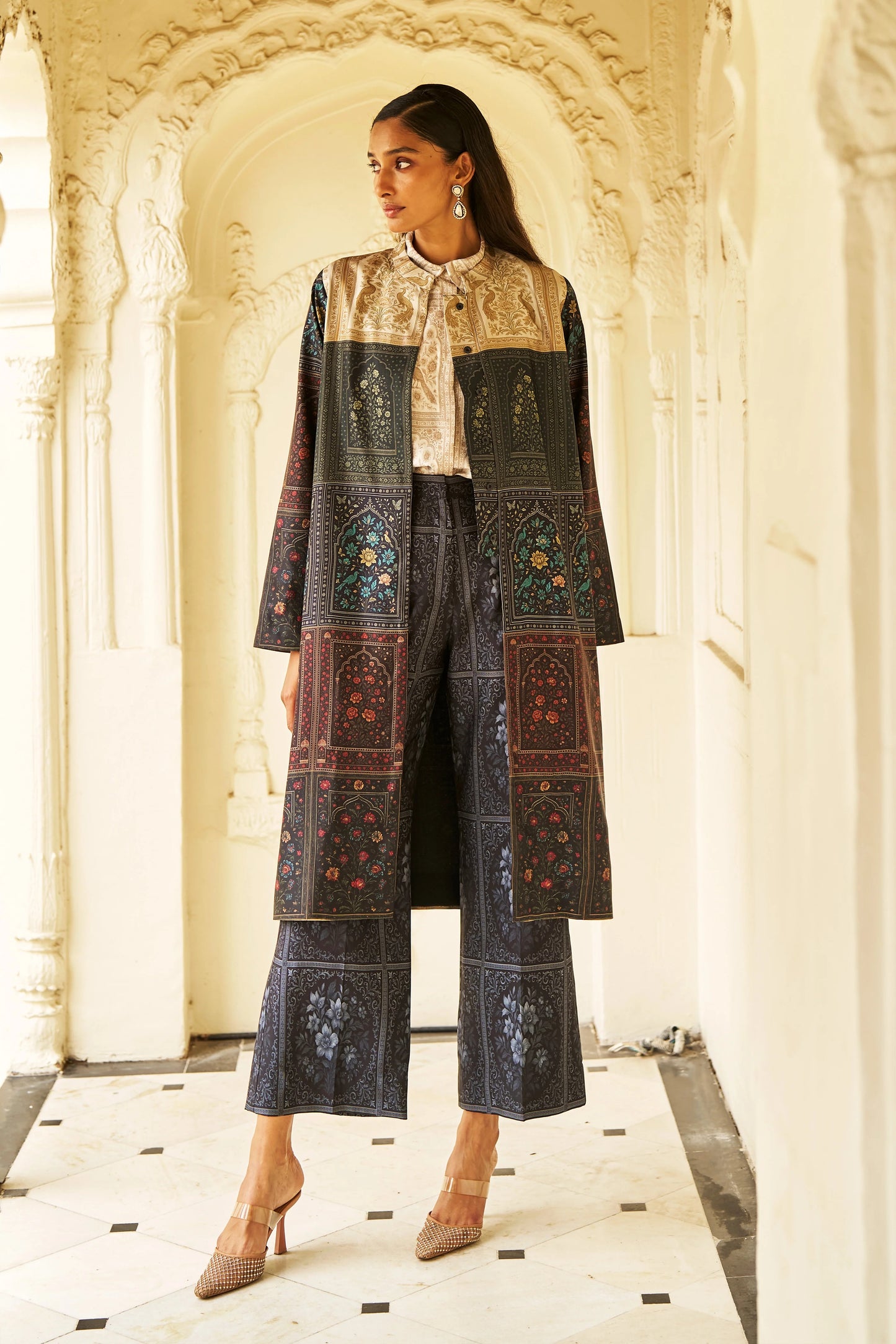 MUGHAL PRINT LONGLINE SET