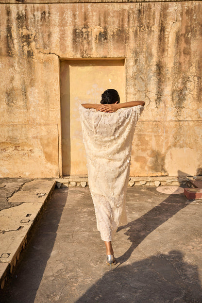 IVORY PAILLETTE KAFTAN DRESS | Dash and Dot at Broadway