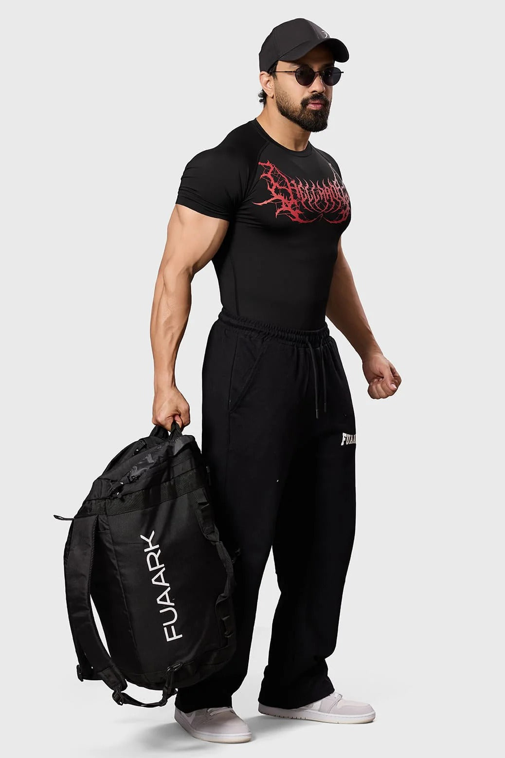 Hellborn Compression T-Shirt Black/Red | Fuaark at Broadway