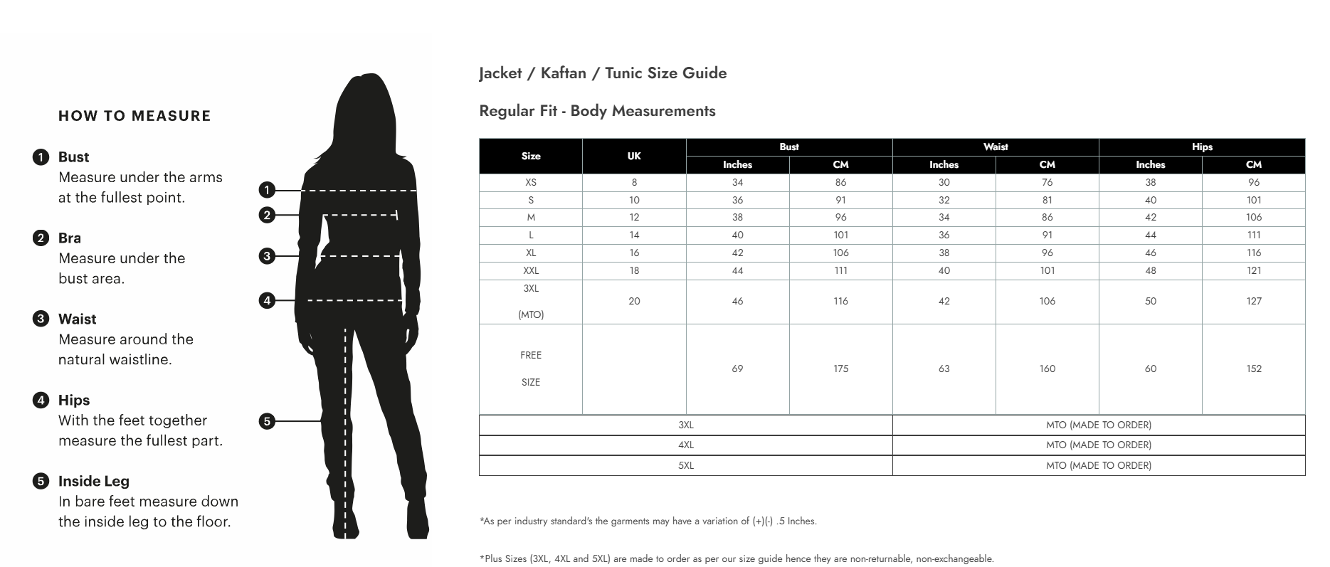 Size Guide