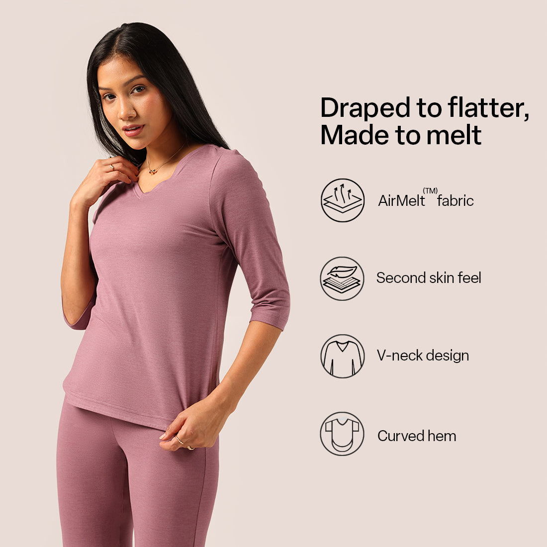 AirMelt ™ Apple Hem Tee | BlissClub at Broadway