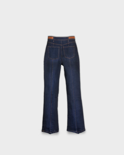Pattern Embroidered Denim