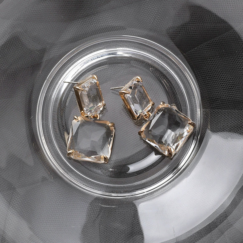Crysrtal clear drop earrings JLT11071