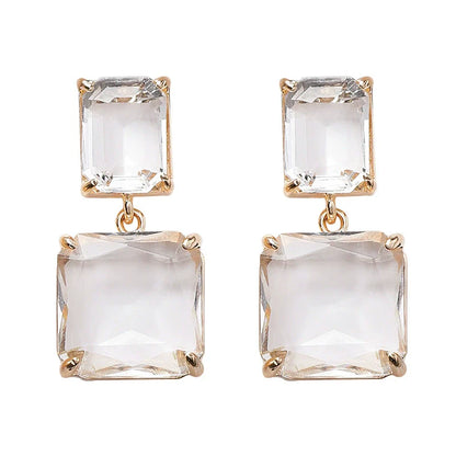 Crysrtal clear drop earrings JLT11071