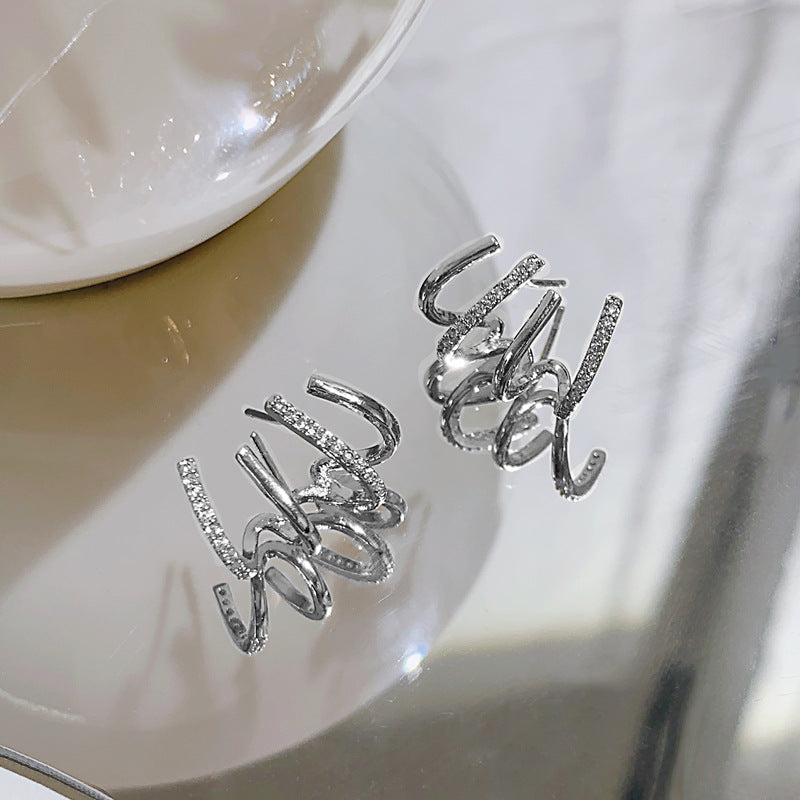 just-lil-things-silver-pin-earrings-jlt11283 | Just Lil Things at Broadway