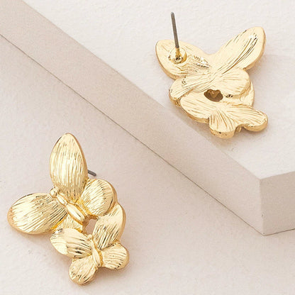 Blooming Blutterfly Pin Earrings JLT11312