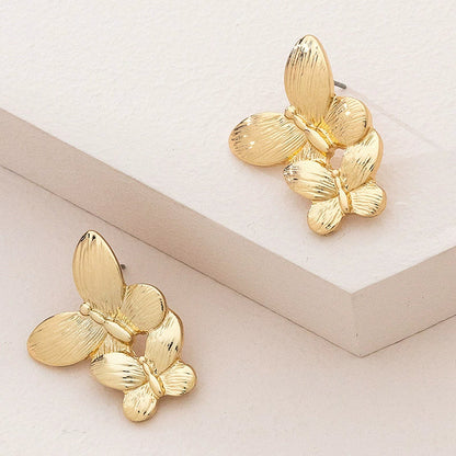 Blooming Blutterfly Pin Earrings JLT11312