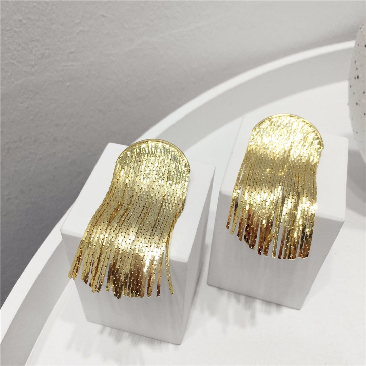 Gleaming Gold Pin Earrings JLT11332 | Just Lil Things at Broadway