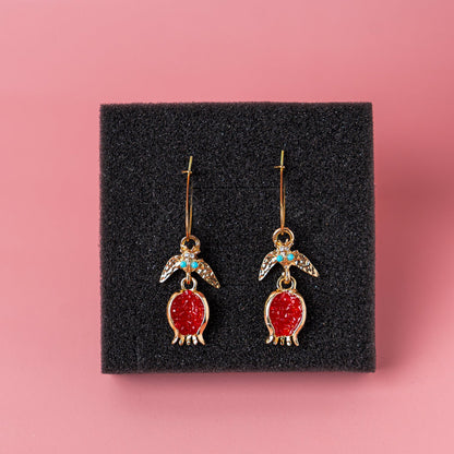 Pommelette Ruby Drop Earrings JLT11577 | Just Lil Things at Broadway
