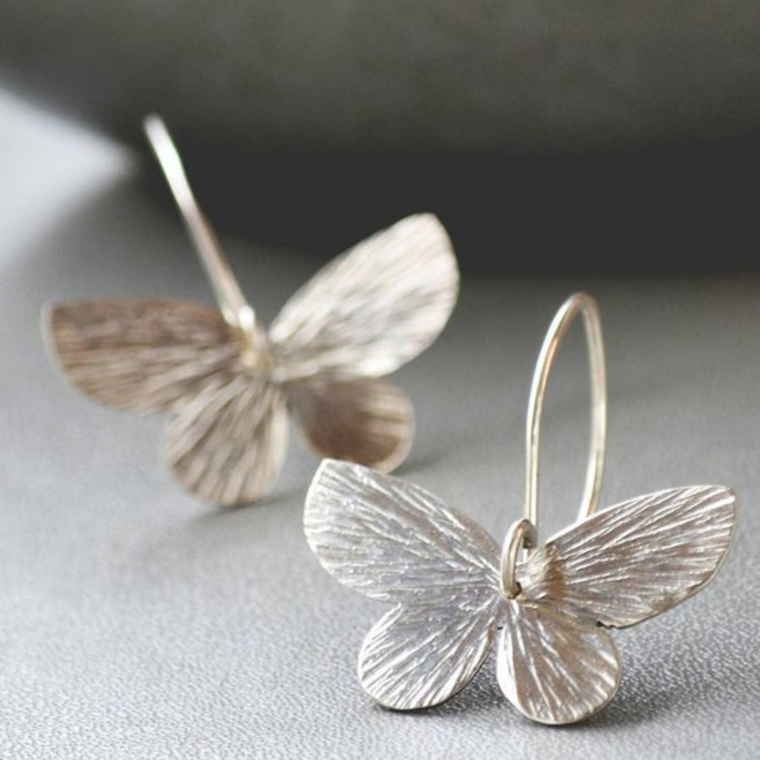 Silver Butterfly Dangle Earrings JLT11588 | Just Lil Things at Broadway