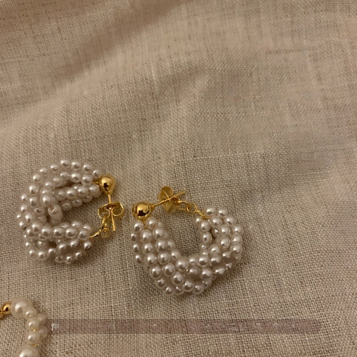 Statement Clustered Pearl Earrings JLT11768