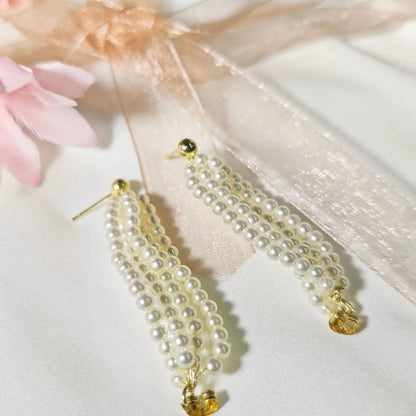 Statement Clustered Pearl Earrings JLT11768