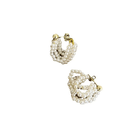 Statement Clustered Pearl Earrings JLT11768