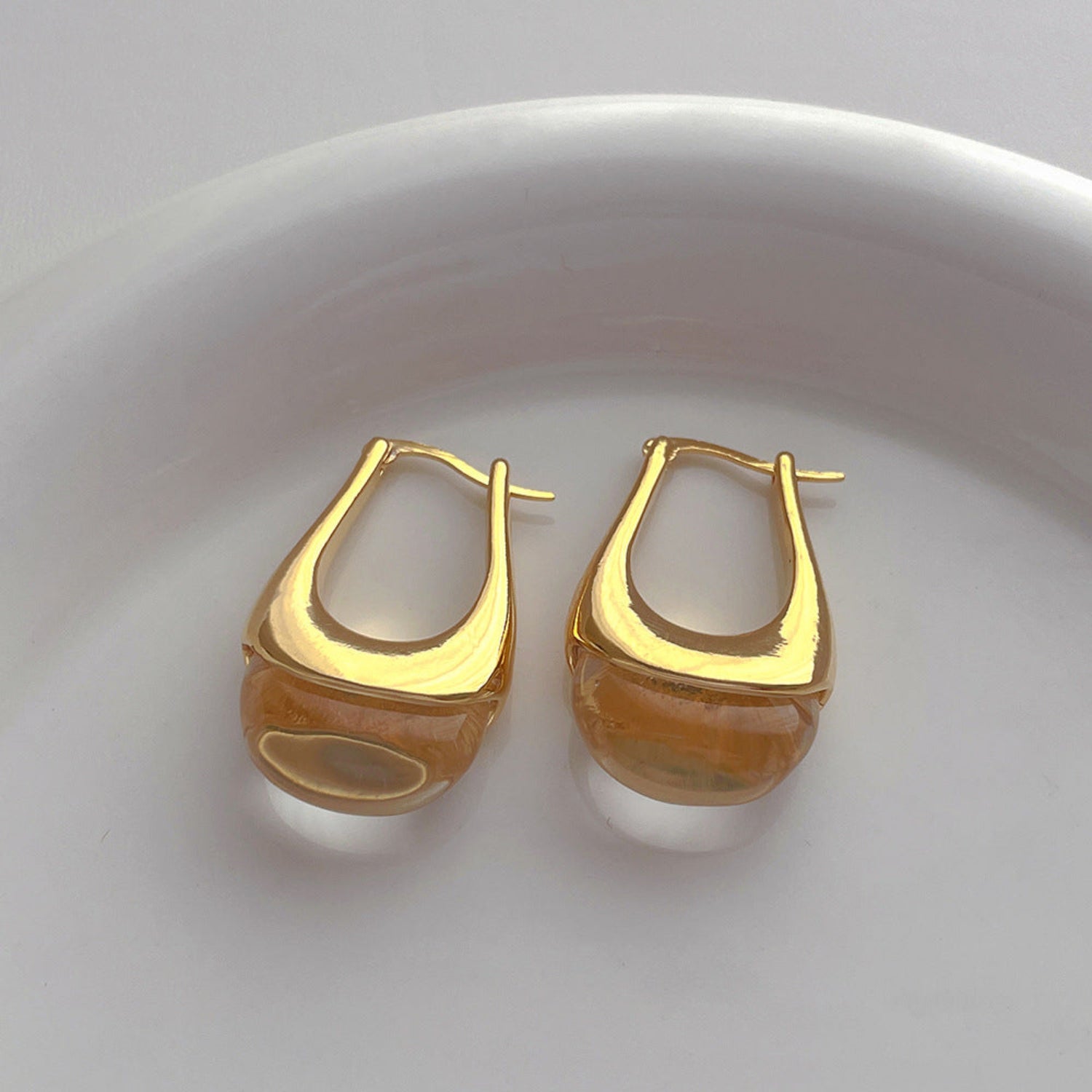 Crystal Ombre Hoop Earrings JLT11882 | Just Lil Things at Broadway