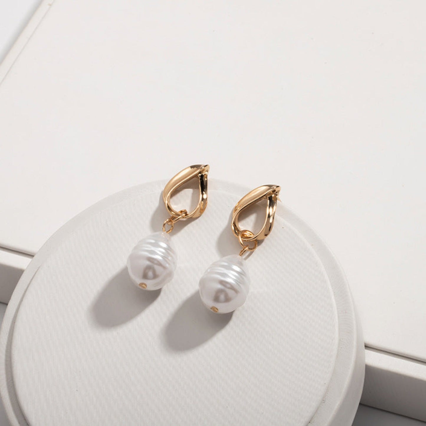 Winter White Drop Earrings JLT12086 | Just Lil Things at Broadway