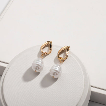 Winter White Drop Earrings JLT12086 | Just Lil Things at Broadway