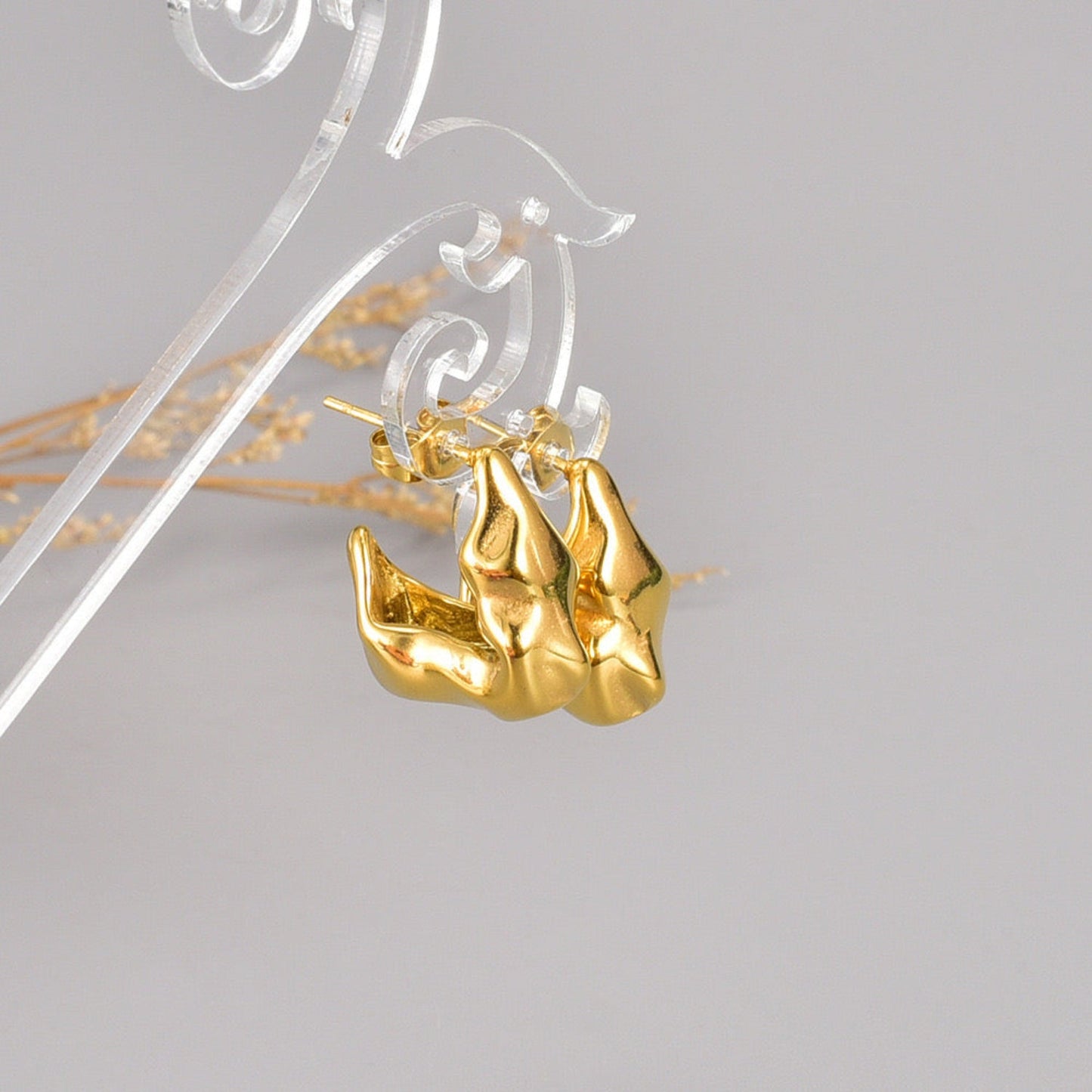 Just Lil Things Gold Pin Earrings jlt12094