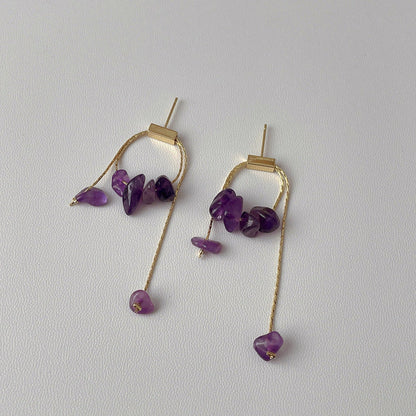 Ice Quartz Pin Earrings JLT12227 | Just Lil Things at Broadway