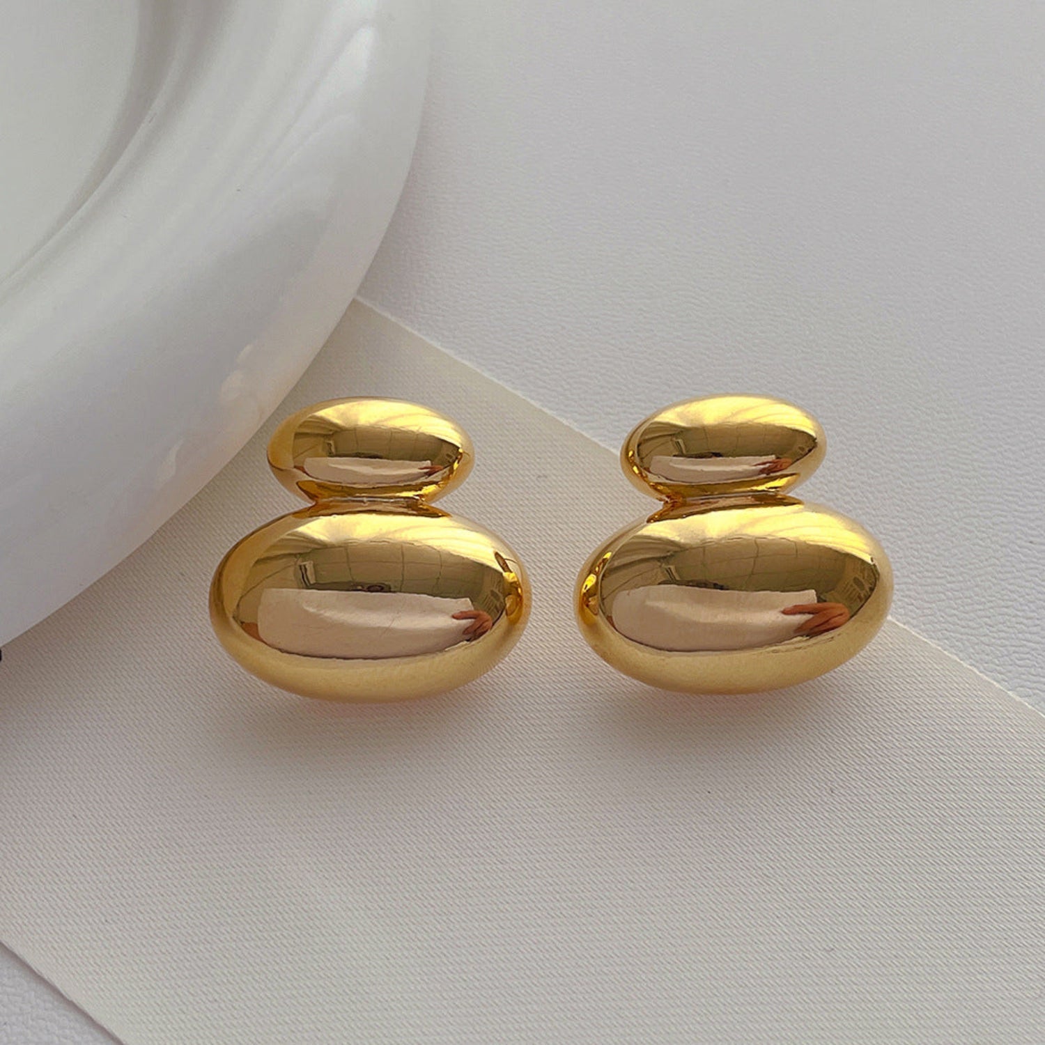 Dual Pebble Stud Earrings | Just Lil Things at Broadway