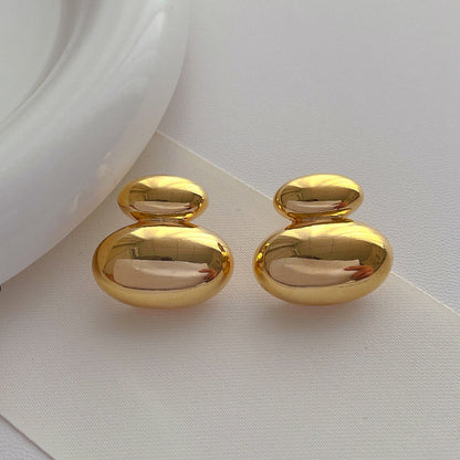 Dual Pebble Stud Earrings | Just Lil Things at Broadway