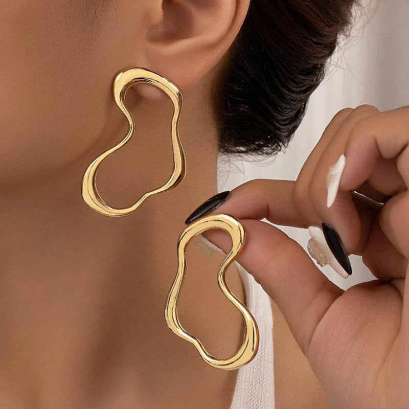 Cross-border foreign trade pleated earrings jlt13085 | Just Lil Things at Broadway