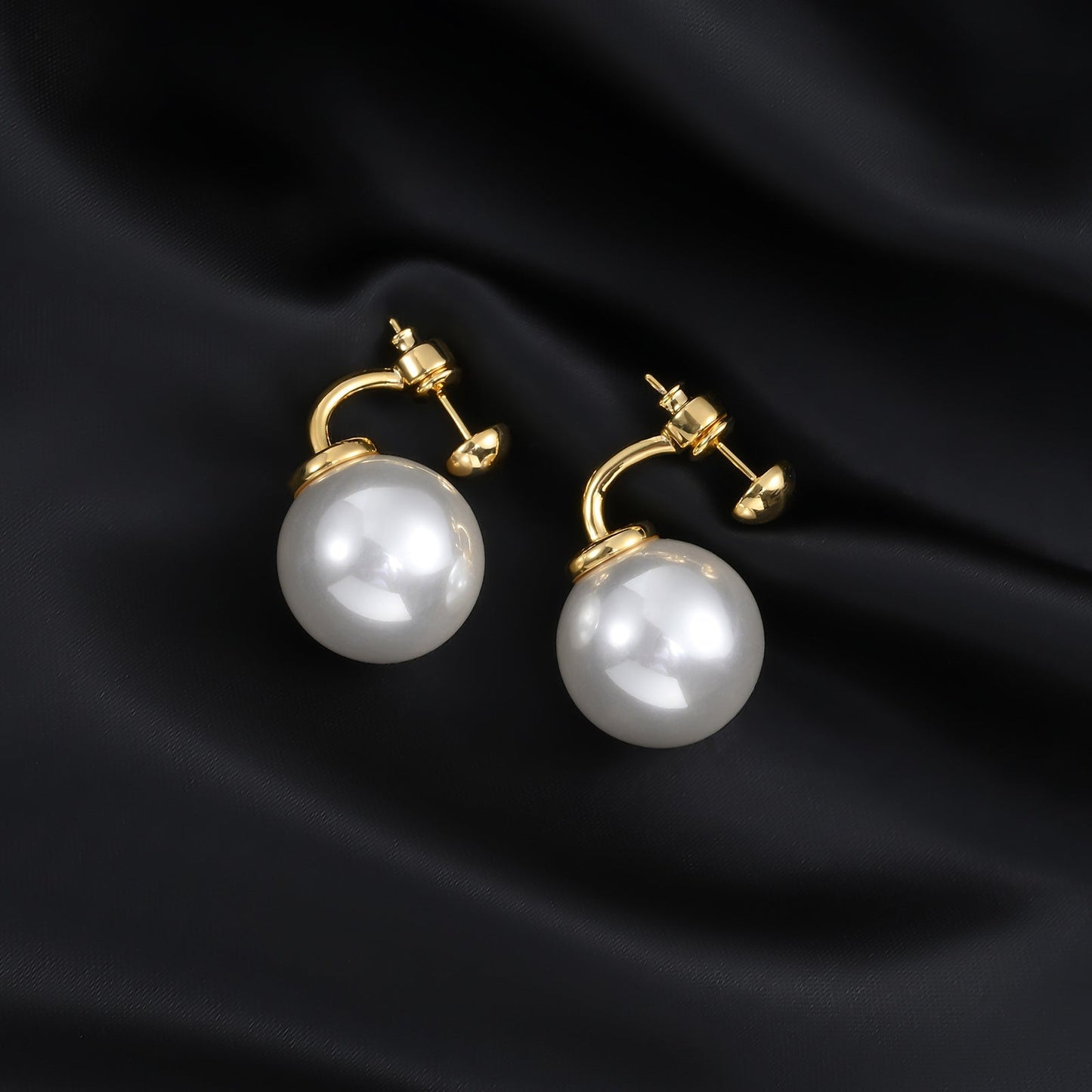 needle design French pearl earrings jlt13119 | Just Lil Things at Broadway