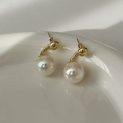 needle design French pearl earrings jlt13119