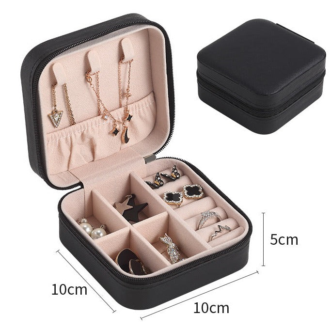 Travel Jewelry Organizer Case - Compact Storage Box for Rings, Earrings, and Necklaces | Just Lil Things at Broadway