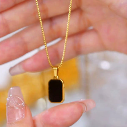 Black Onyx Pendant Necklace  JLTN0691