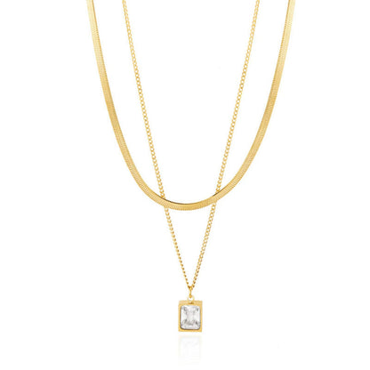 Two Layered Pendant Necklace | Just Lil Things at Broadway