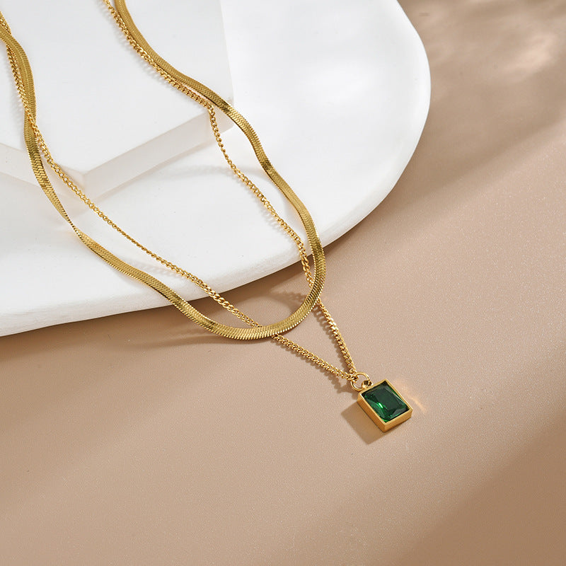 Two Layered Pendant Necklace | Just Lil Things at Broadway