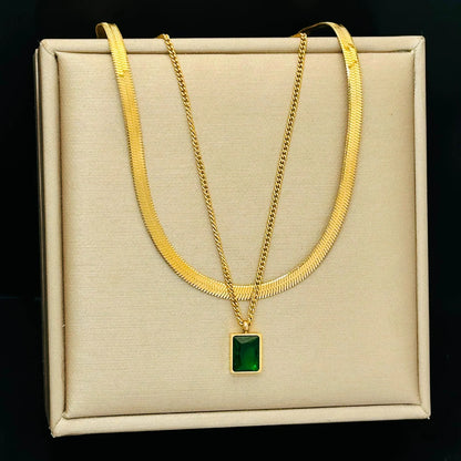 Two Layered Pendant Necklace