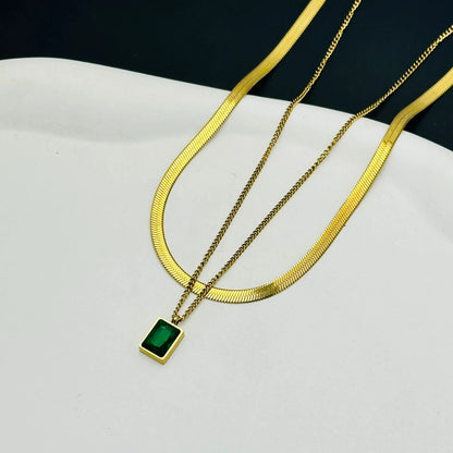 Two Layered Pendant Necklace