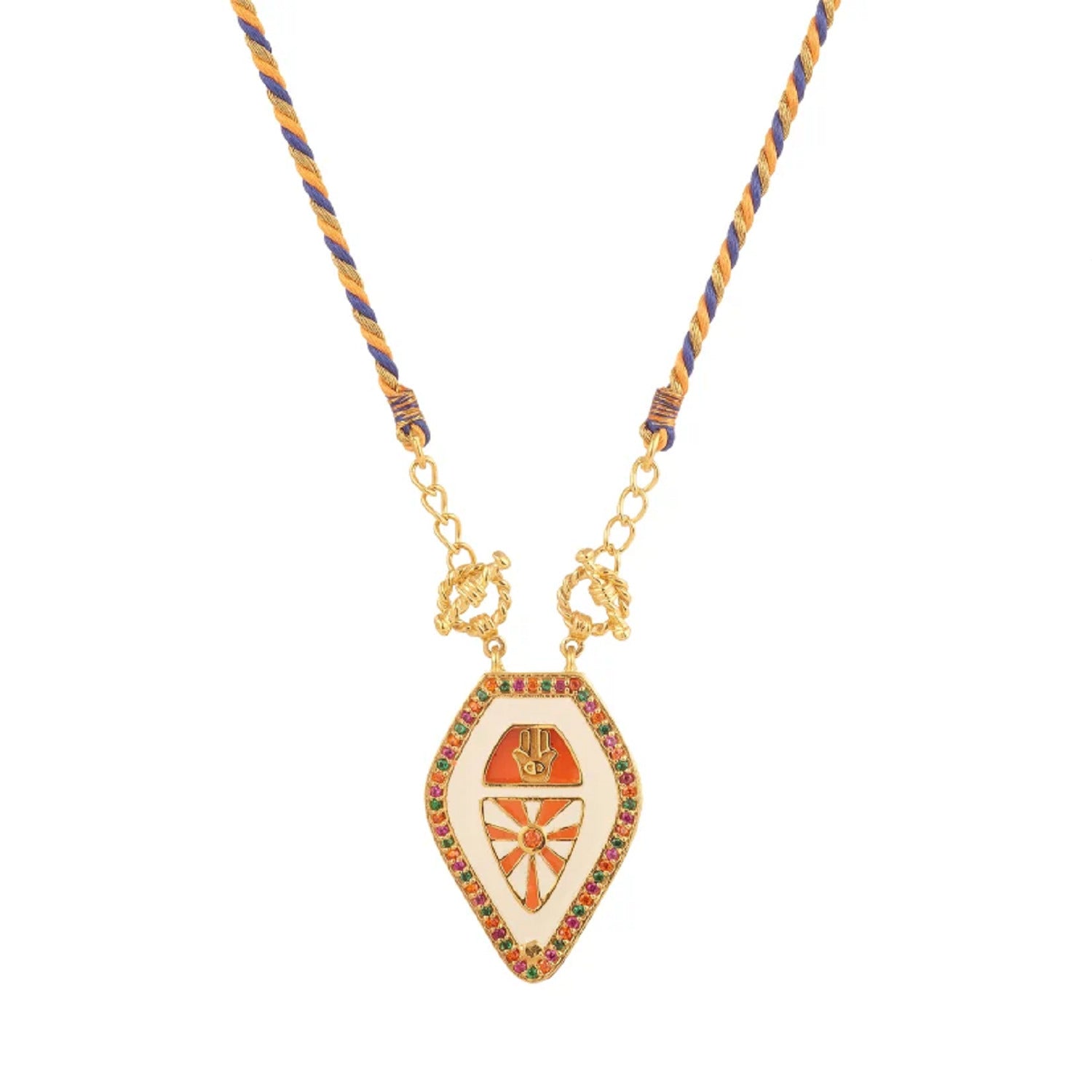 Emblem Pendant Chain‚Äù Necklace jltn1453 | Just Lil Things at Broadway