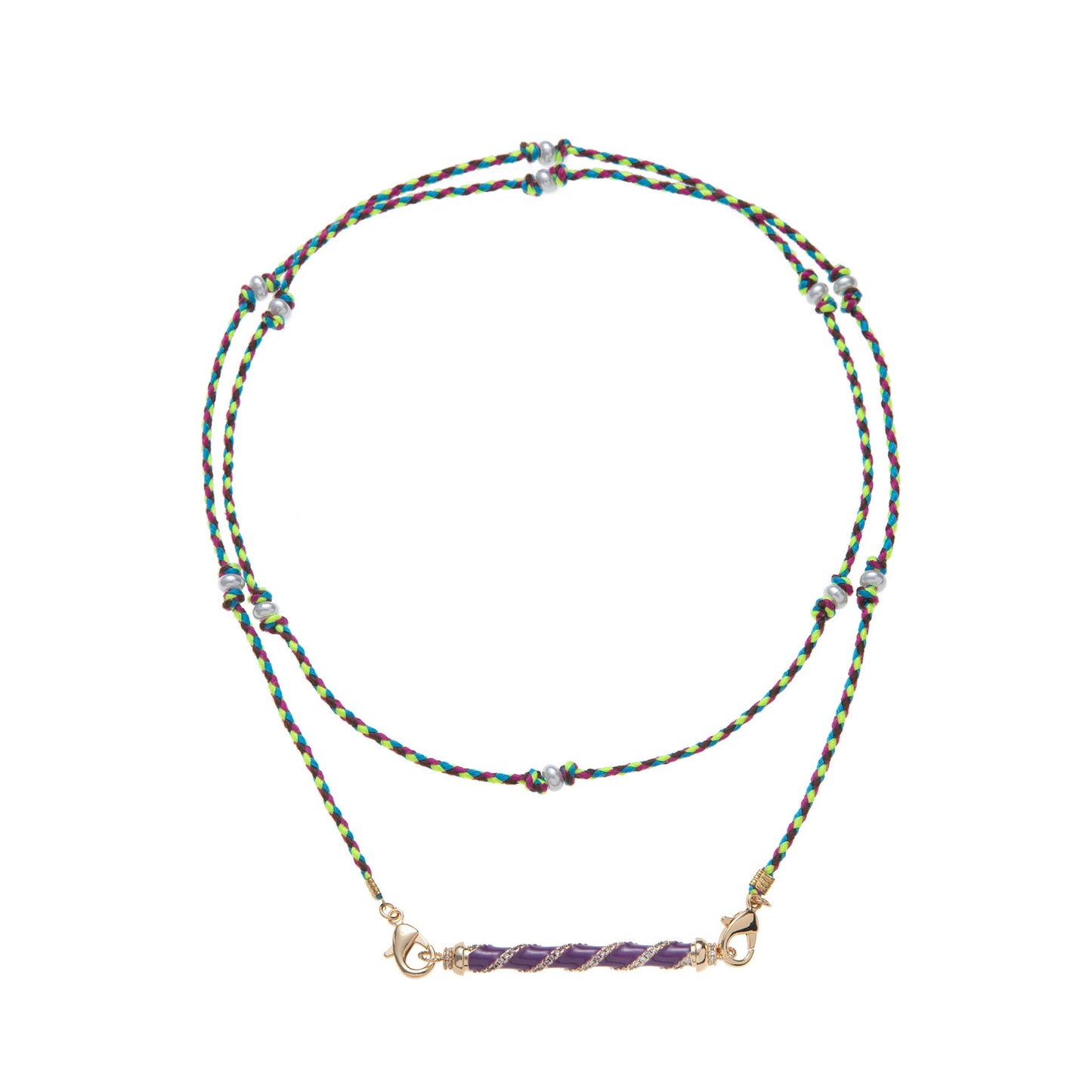 "Twilight Twist Multicolor Cord Necklace" jltn1457 | Just Lil Things at Broadway