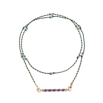 "Twilight Twist Multicolor Cord Necklace" jltn1457 | Just Lil Things at Broadway