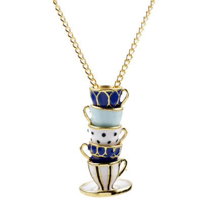 Tea Coffee Cup Necklace JLTN1473 | Just Lil Things at Broadway