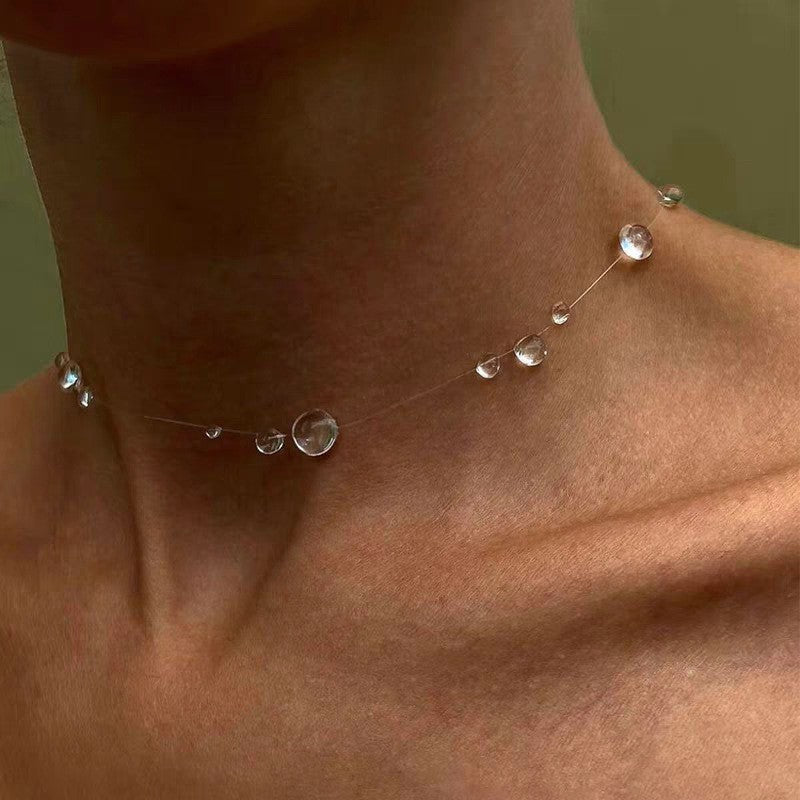 Water Droplets Neckwear JLTN1602 | Just Lil Things at Broadway