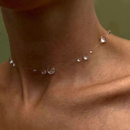 Water Droplets Neckwear JLTN1602 | Just Lil Things at Broadway