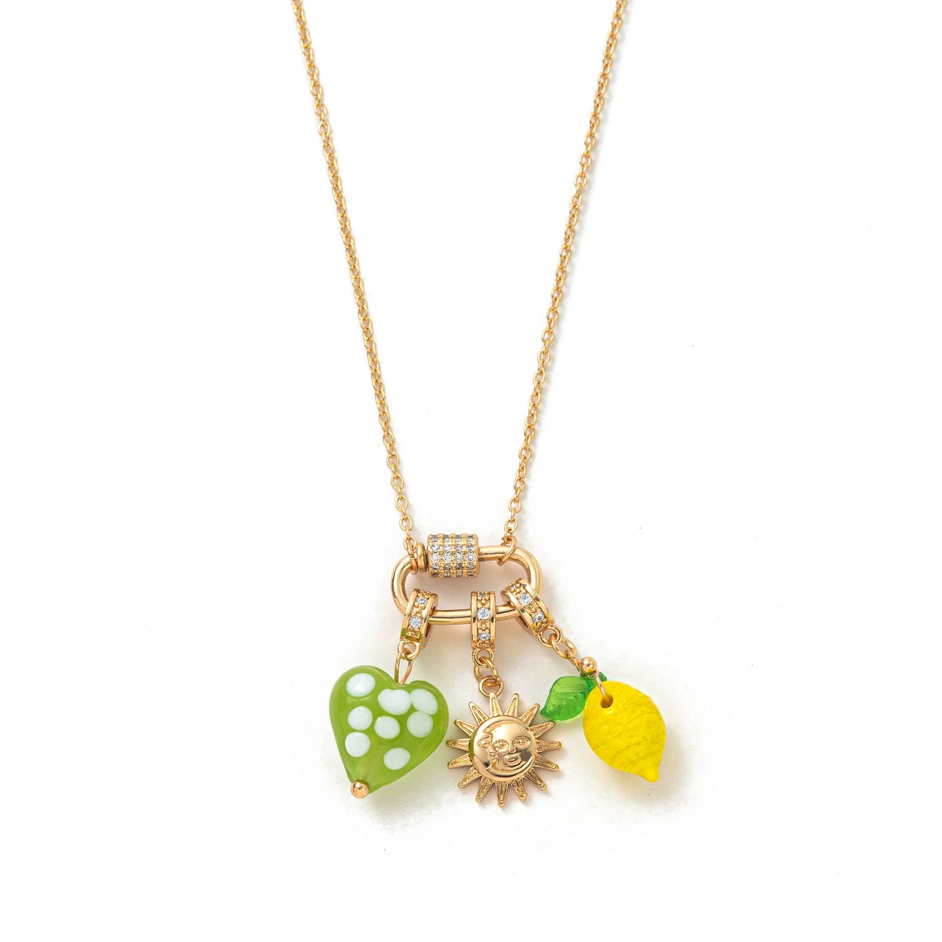 Love Charm Necklace JLTN1628 | Just Lil Things at Broadway