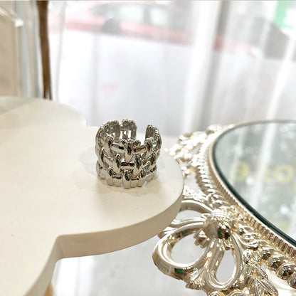 just-lil-things-Chunky-Artificial-Silver-Rings-jltr0253 | Just Lil Things at Broadway